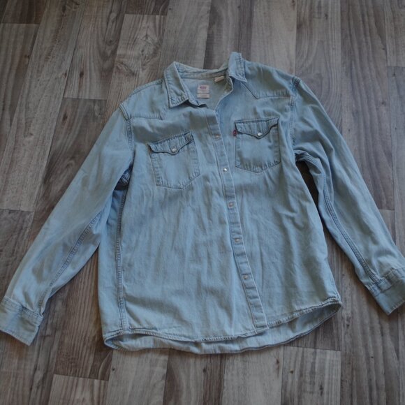 Men's Vintage  Original Levi's Button Down Jean Shirt - Picture 1 of 6